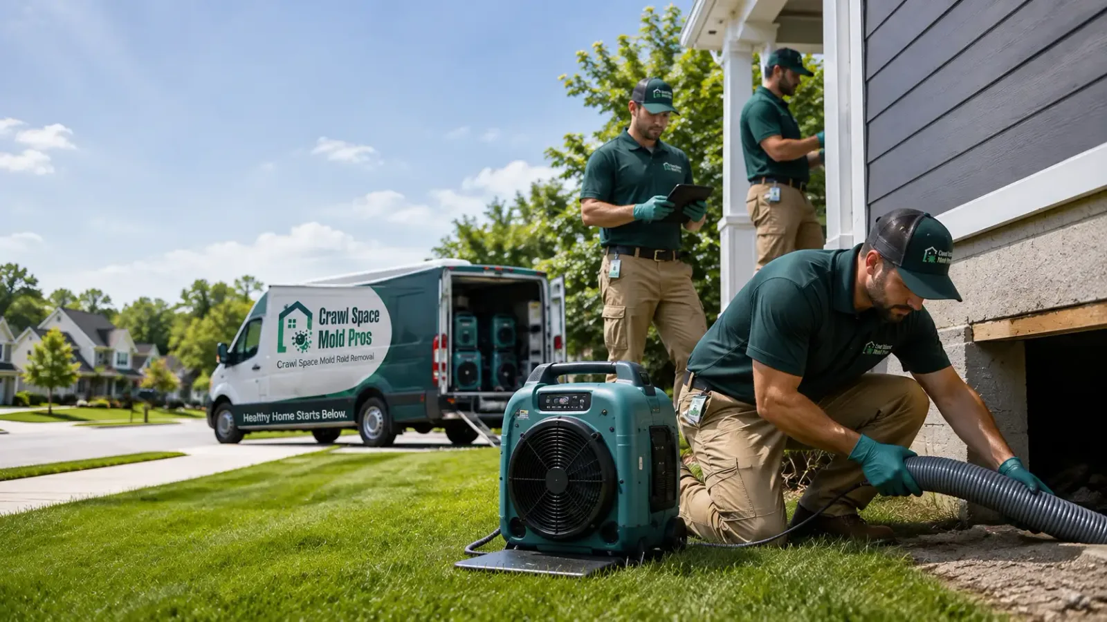 Crawl Space Mold Removal in Franklin, NH